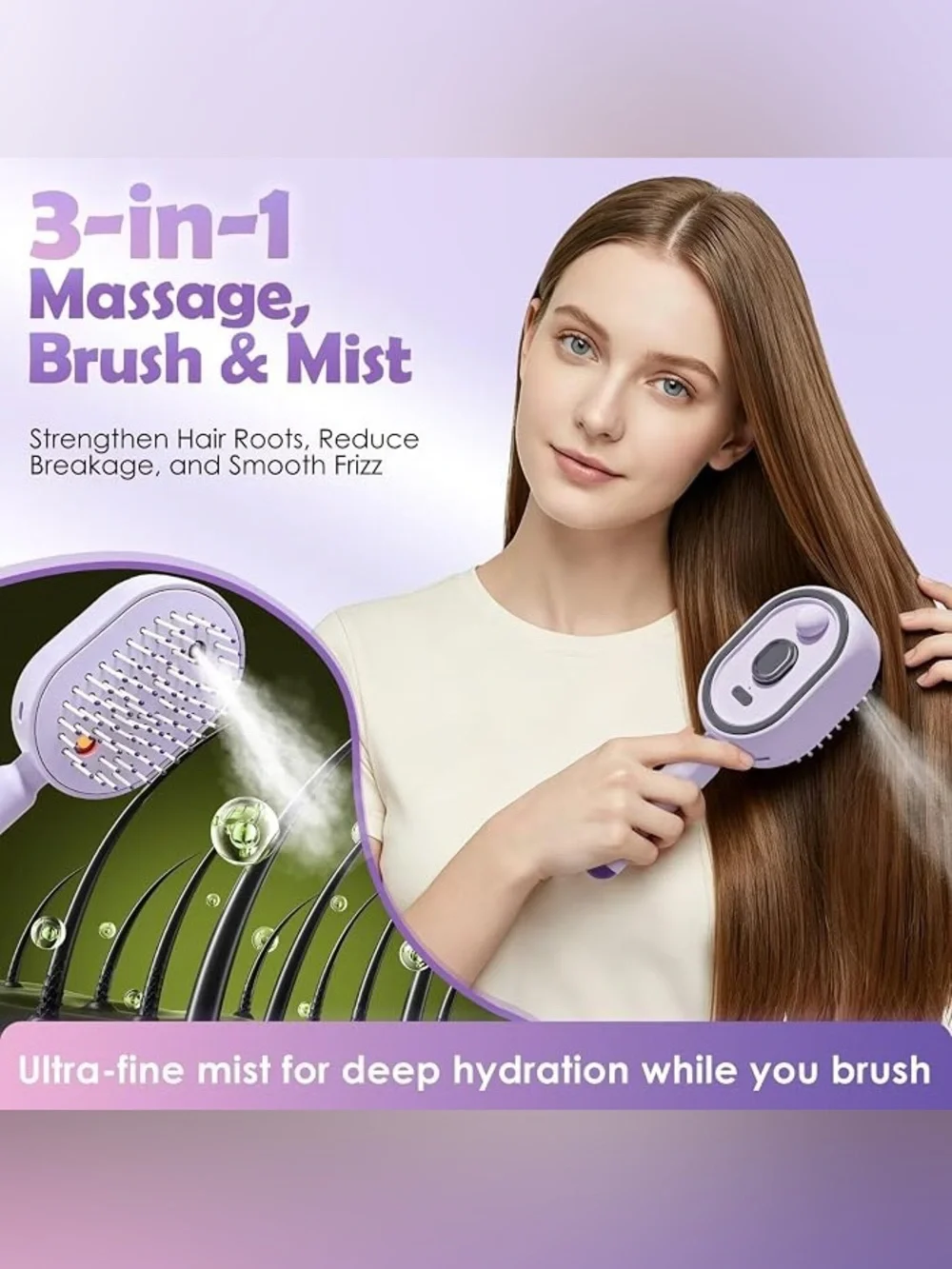 Electric Spray Air Cushion Massage Comb